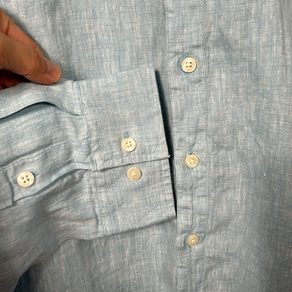 Madda Fella Linen Long Sleeve Linen Shirt size XXL- gently used - Picture 4 of 14